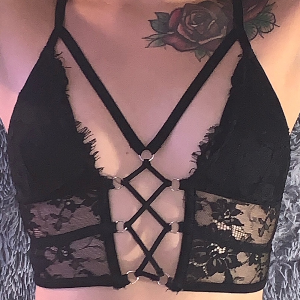 BLACK corset top